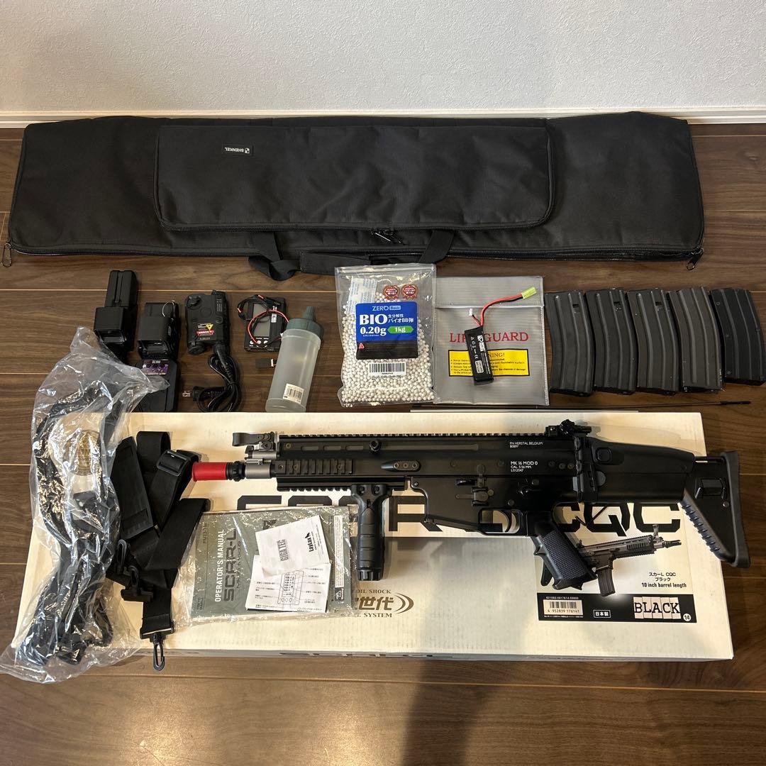 東京マルイ SCAR-L CQC次世代電動ガン　色々セット　初心者セット