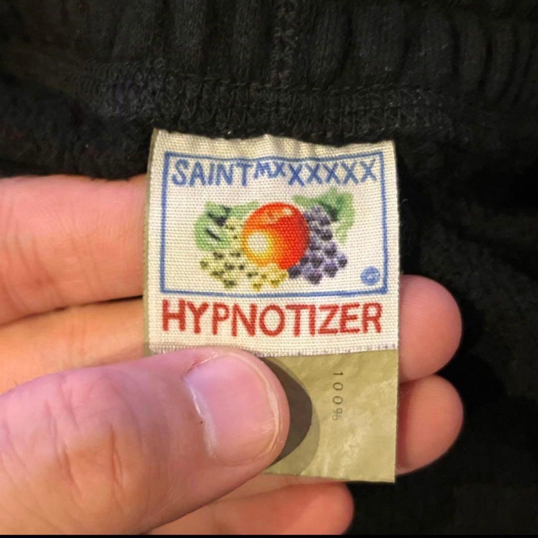 SAINT Mxxxxxx ロゴプリントプルオーバーパーカー メンズ L