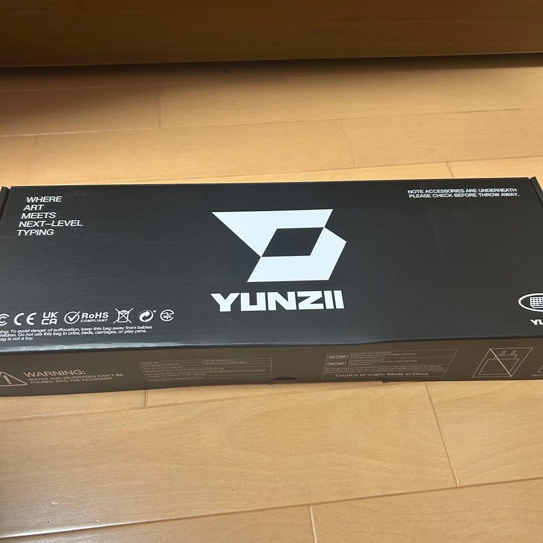 YUNZII X71 クリスタルアイス軸キーボード クリア