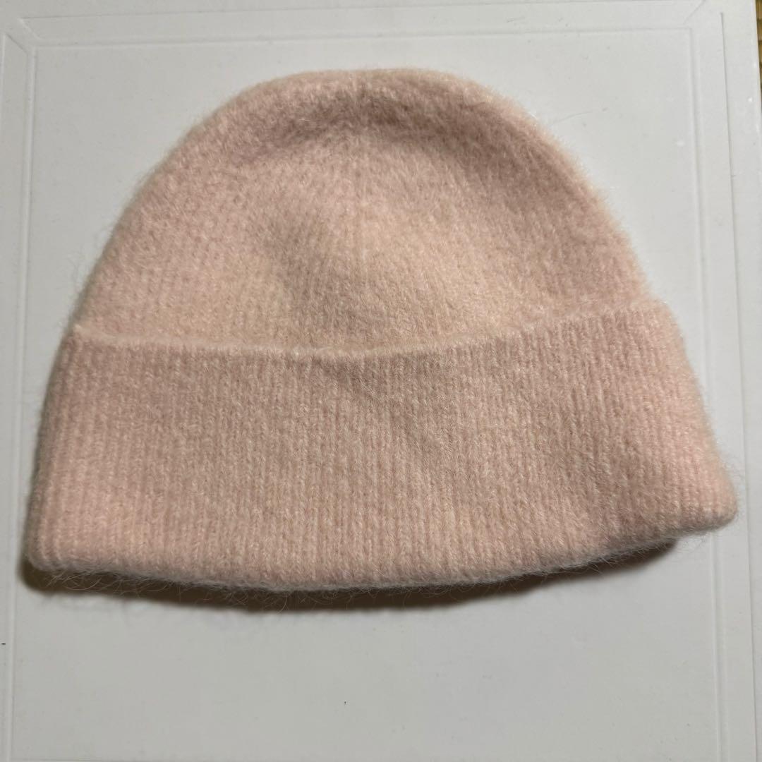 AMI PARIS アルパカブレンドビーニー　ピンク