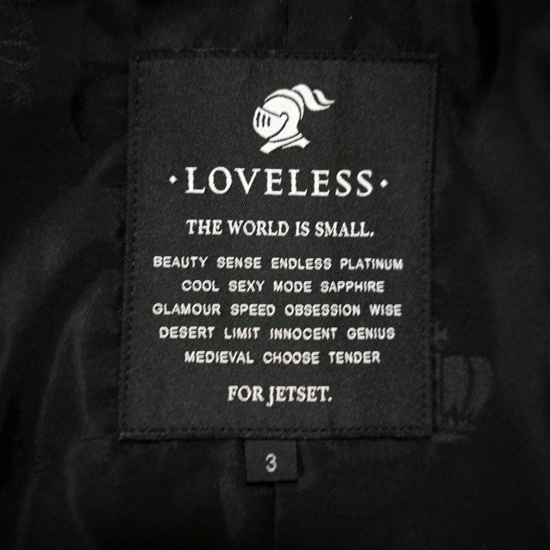 【極美品】LOVELESS　ラブレス　シングルライダースレザージャケット　L　黒