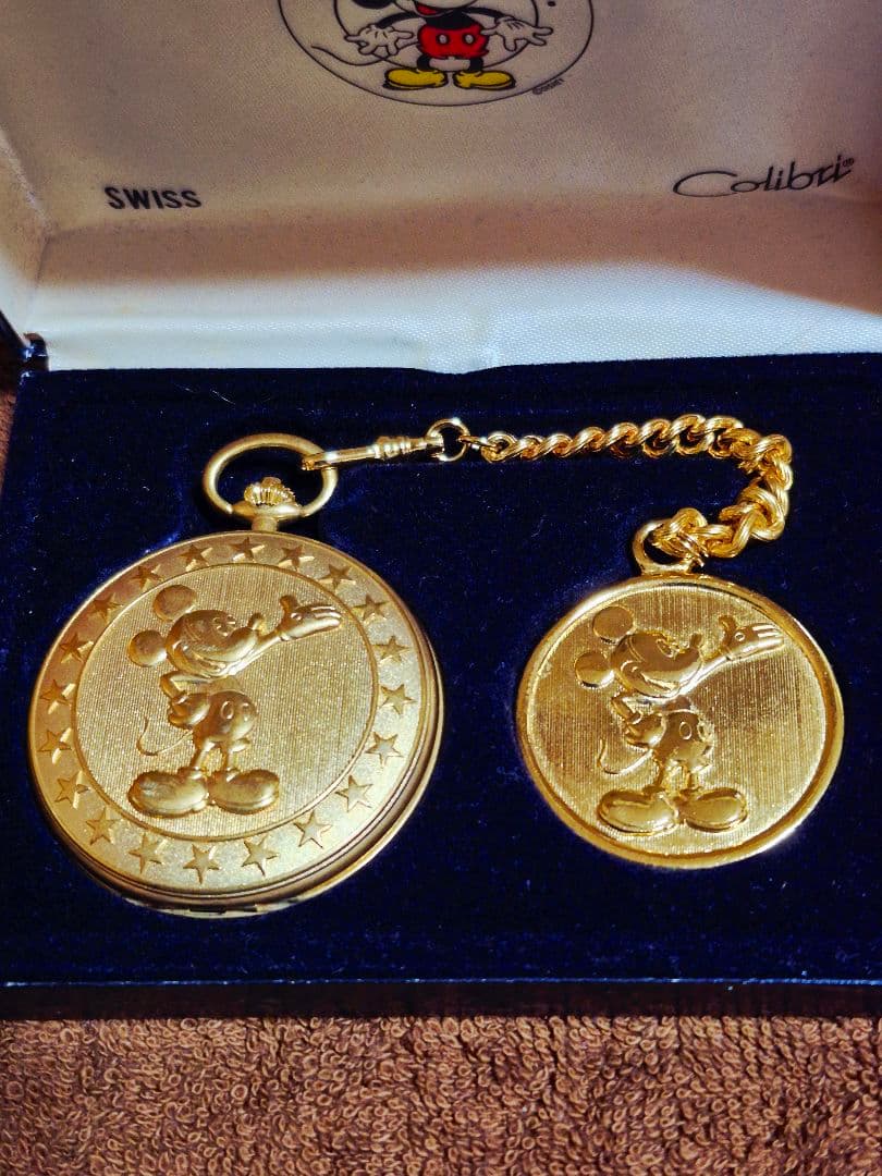 未使用☆コリブリ☆Colibri☆ディズニー☆ミッキーマウス☆懐中時計☆