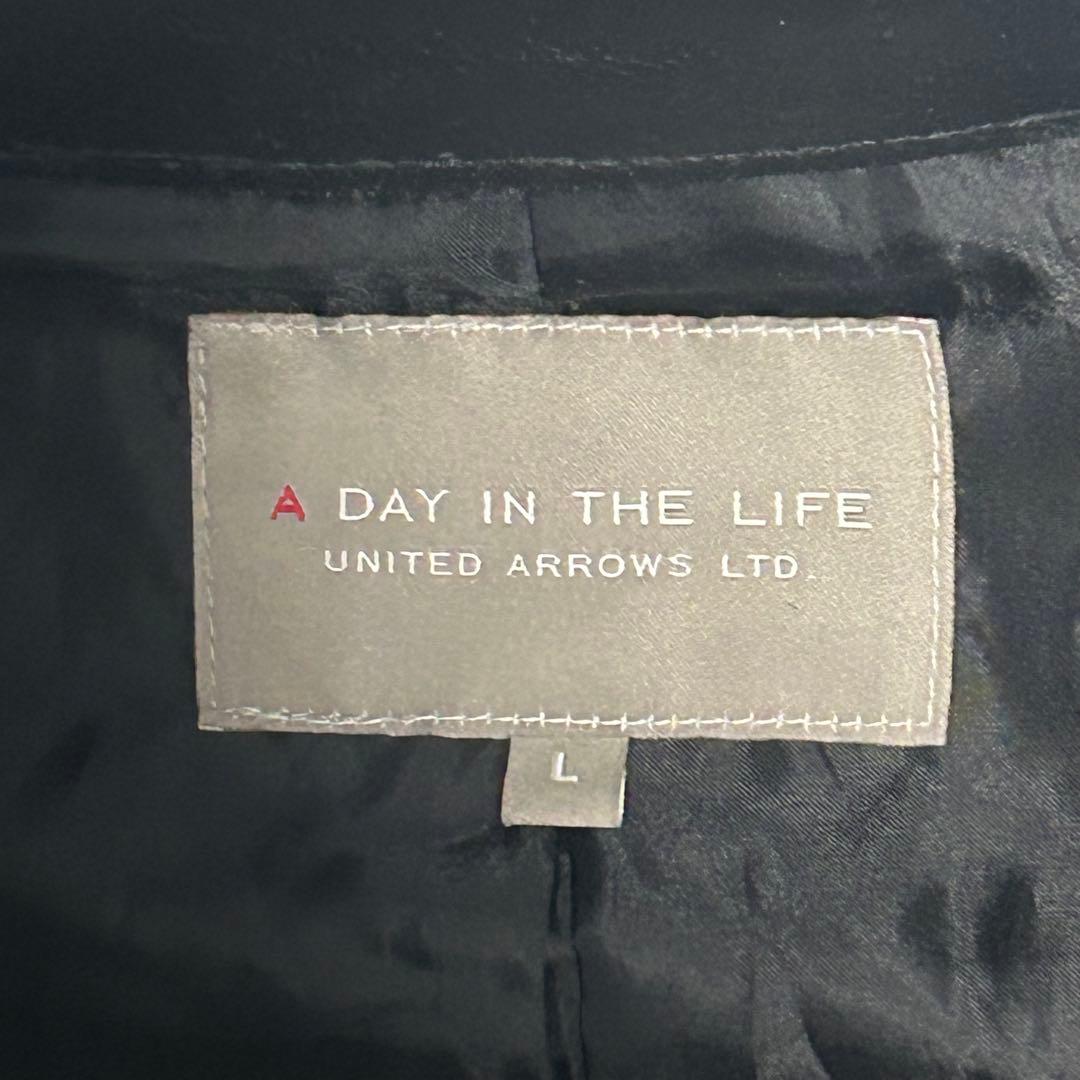 【美品】UNITED ARROWS 　シングルライダース　ゴートレザー　L 黒