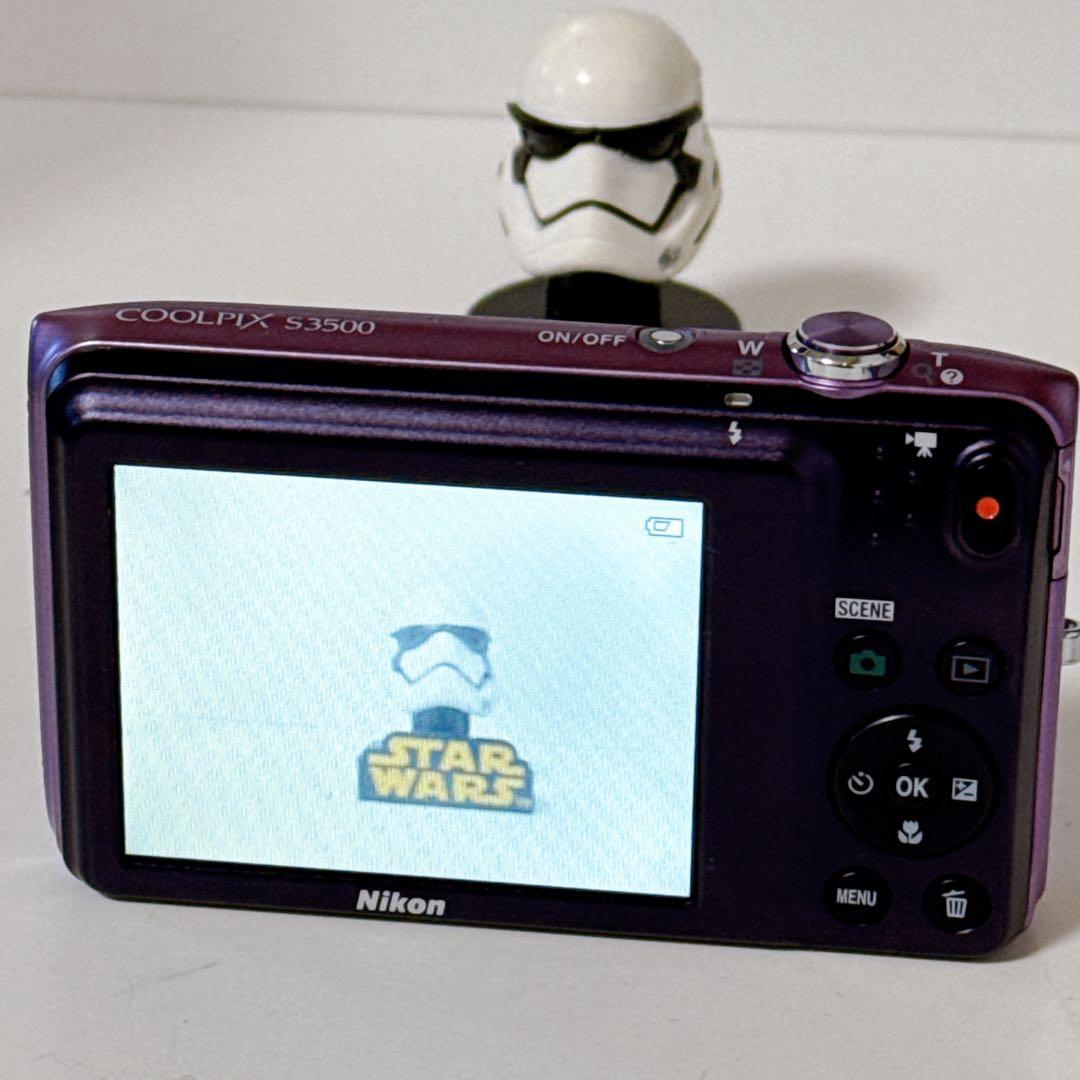 【美品】Nikon デジタルカメラ COOLPIX S3500 パープル