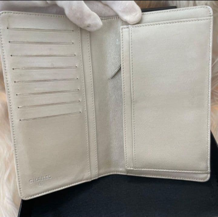 シャネル CHANEL 財布 ビコローレ ココマーク ホワイト 白