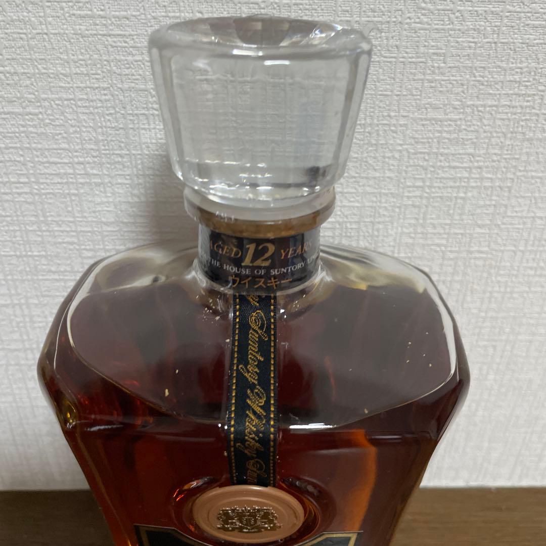 古酒　サントリーウイスキー　クレスト12年デキャンタ