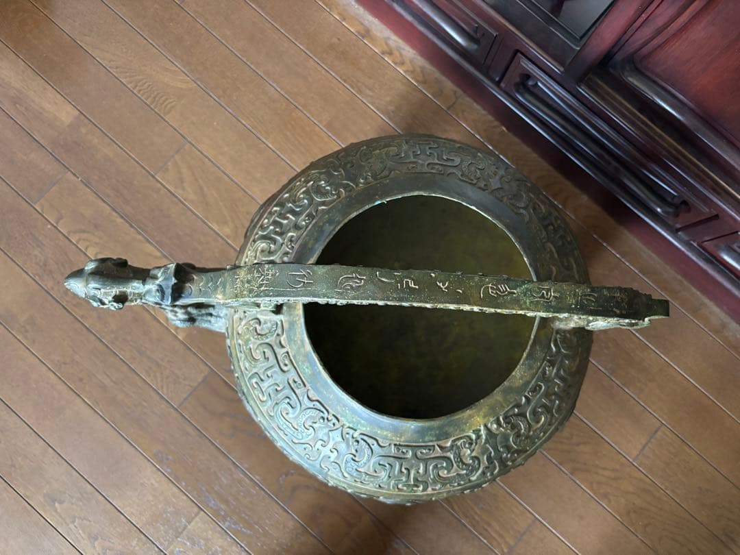 中国古美術　特大青銅器 盉 高さ：約50cm 重さ：約10kg
