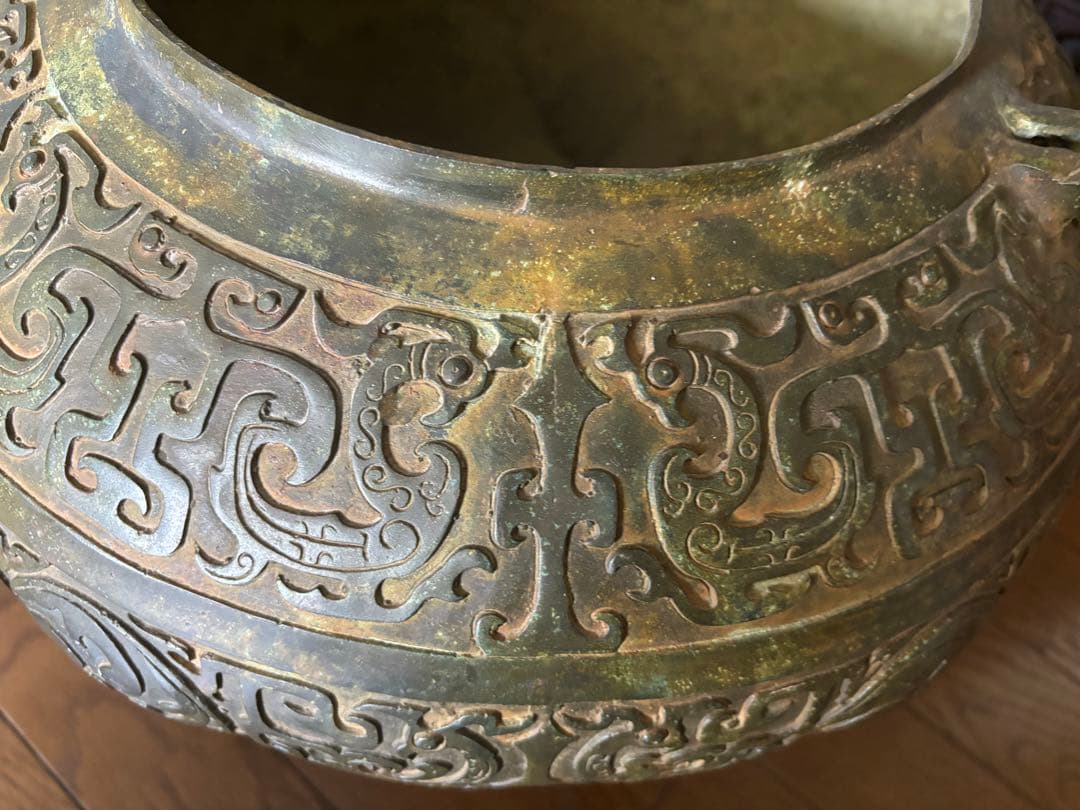 中国古美術　特大青銅器 盉 高さ：約50cm 重さ：約10kg