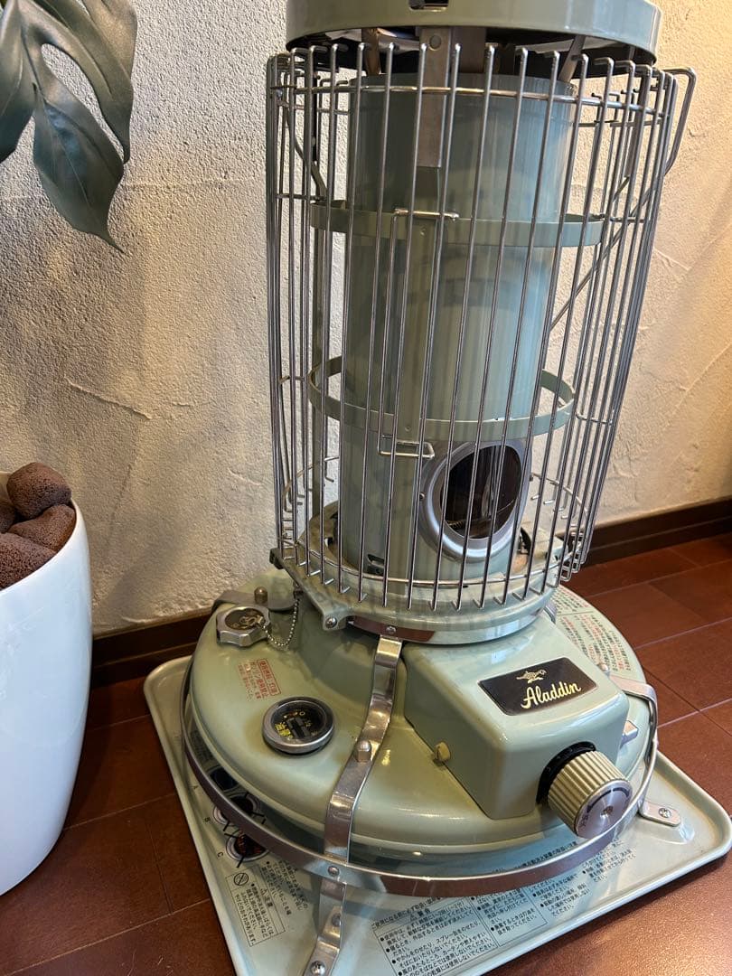 美品★Aladdinアラジン ブルーフレームヒーター グリーン
