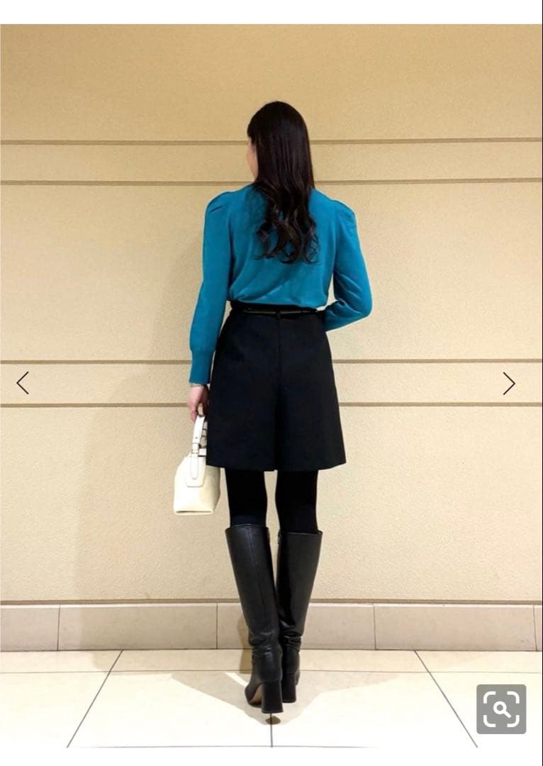 アナイ ストレッチウールキュロットパンツ