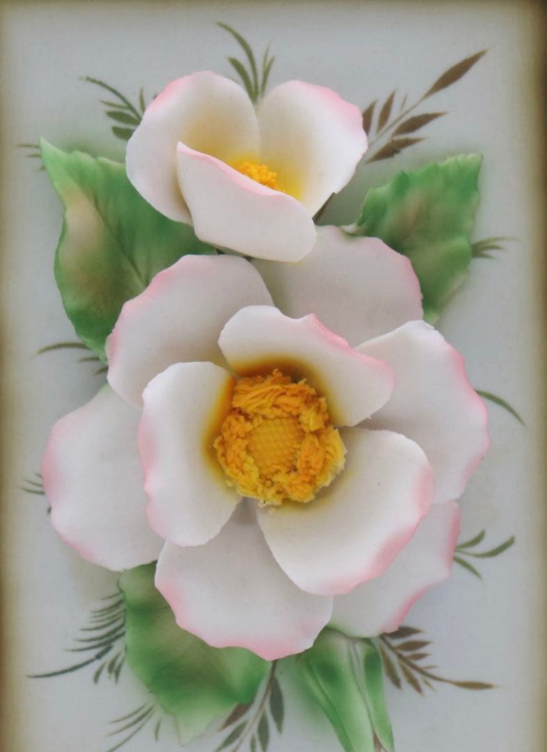 未使用　Fabar 飾り陶器額　イタリア製　0106