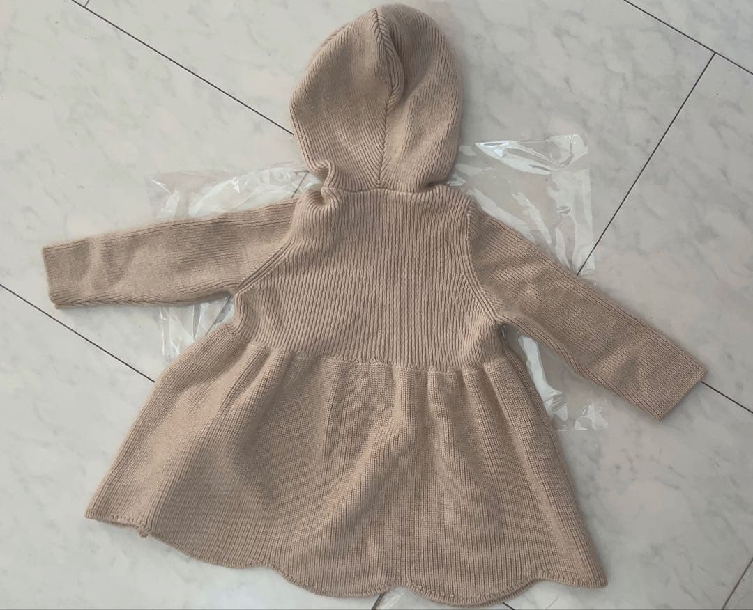 baby Dior ベージュ フード付きコート 24ヶ月　ウール100%