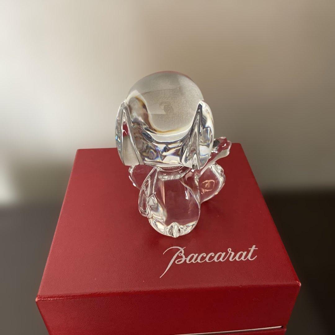 Baccarat スヌーピー クリスタルフィギュア