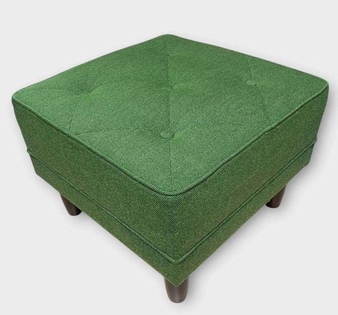 カリモク オットマン モケットグリーン カリモク60