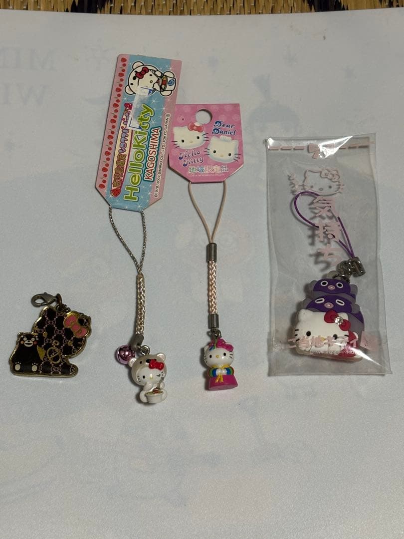シ*」様 ご当地ハローキティ ストラップ 5個セット