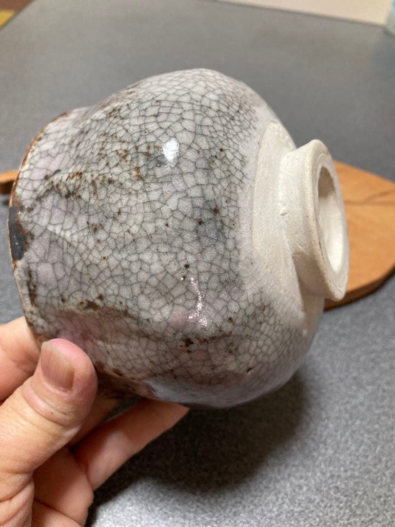 志野焼　松茶碗