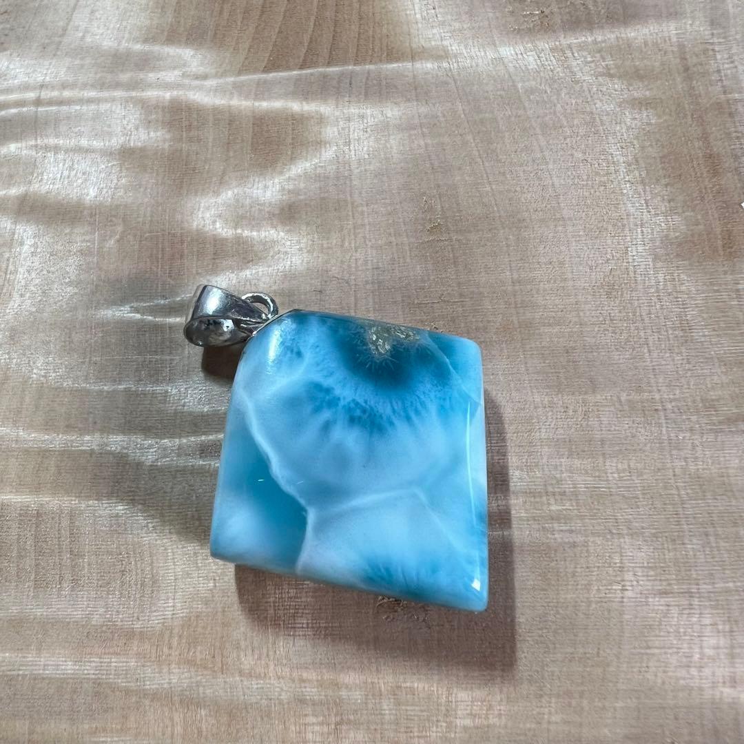 高品質　ラリマー　ペンダント　ネックレス　2-10