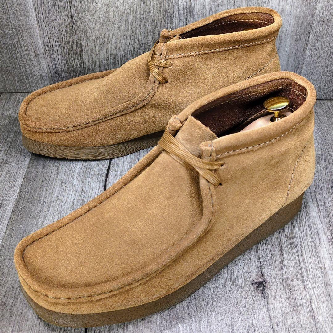 クラークス 26.0cm スエード ワラビー ブラウン Z030