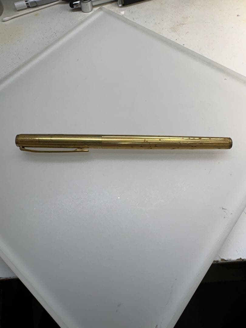 モンブラン・ゴールド万年筆・インク無し・中古品