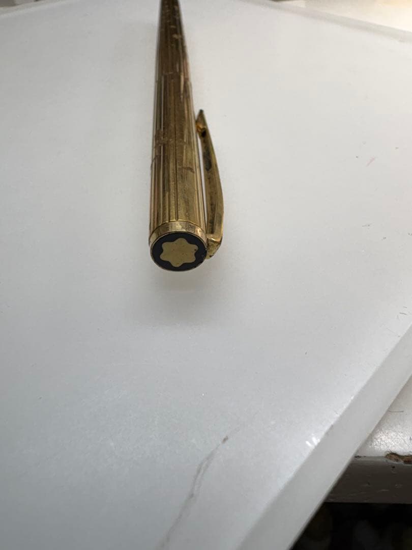 モンブラン・ゴールド万年筆・インク無し・中古品