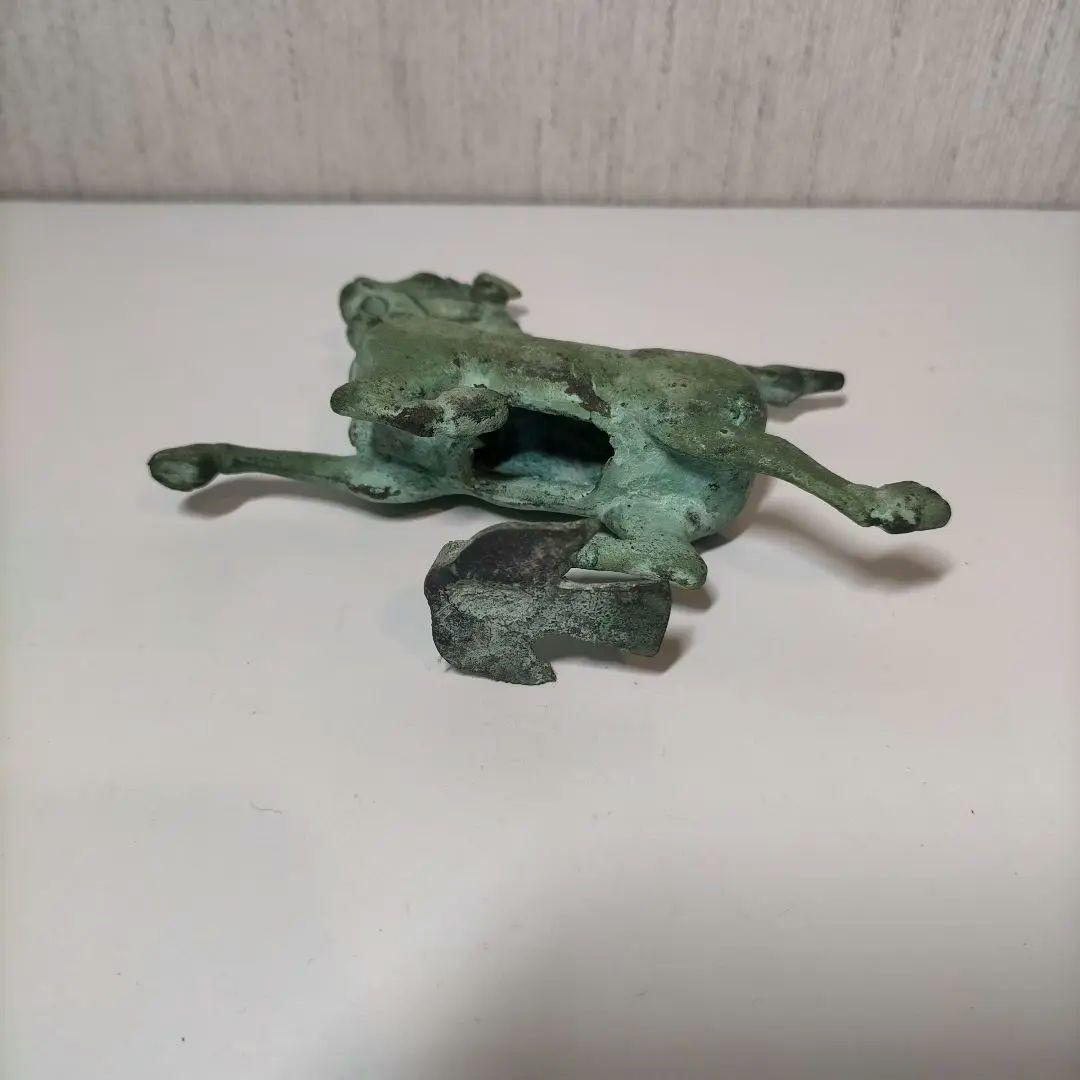 青銅製馬の彫刻 アンティーク