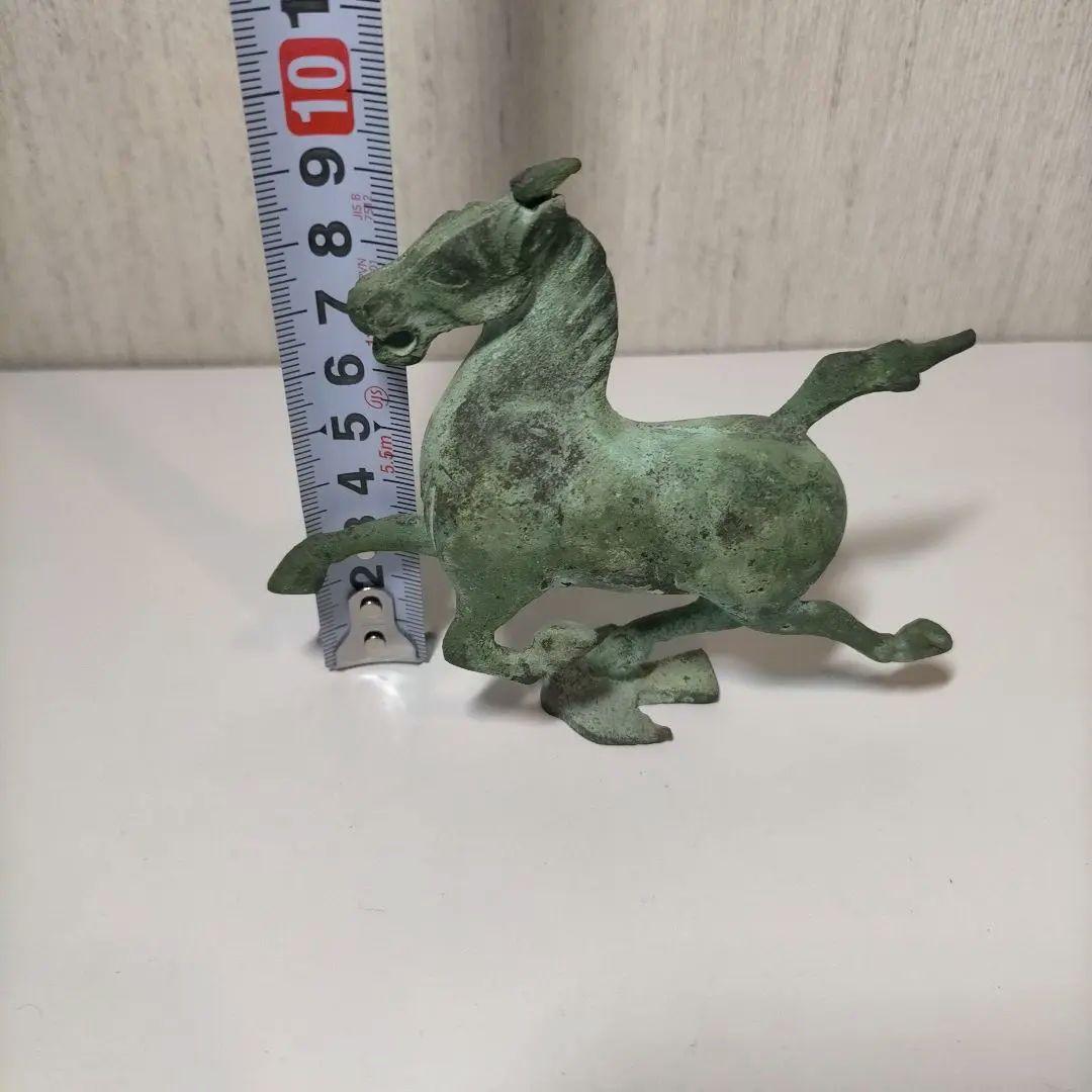 青銅製馬の彫刻 アンティーク