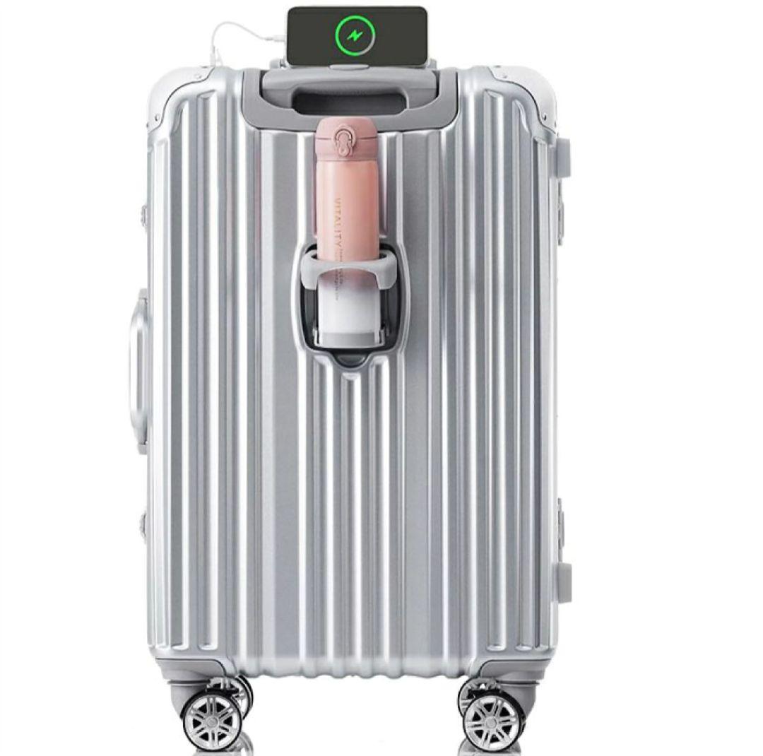 未使用 キャリーケース Lサイズ アルミ USBポート 大容量 超軽