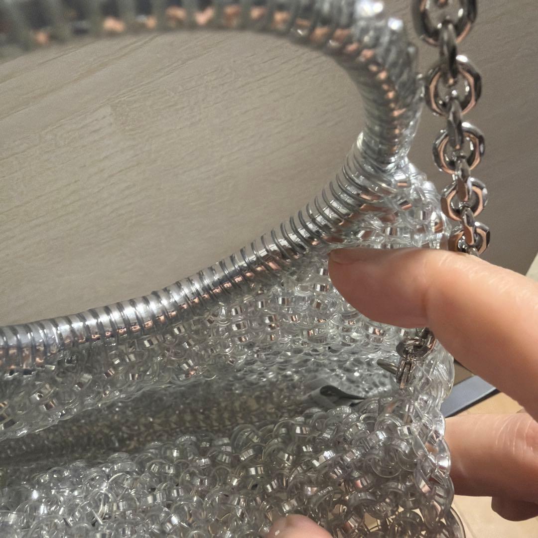 アンテプリマミニラウンドショルダーバッグシルバー