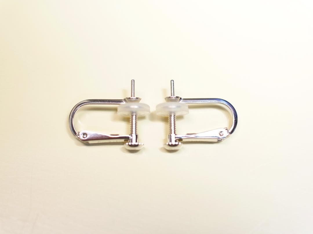 K14WG イヤリング金具　ネジバネ式【新品】【予備クッションおまけ】※取付無料