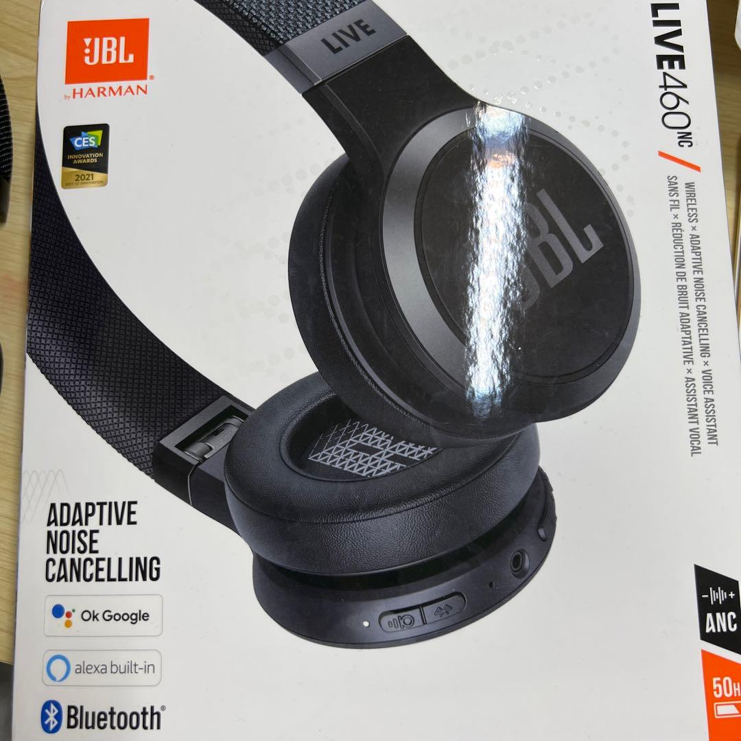 JBL Live 460NC ワイヤレスヘッドホン ブラック JBLLIVE4…