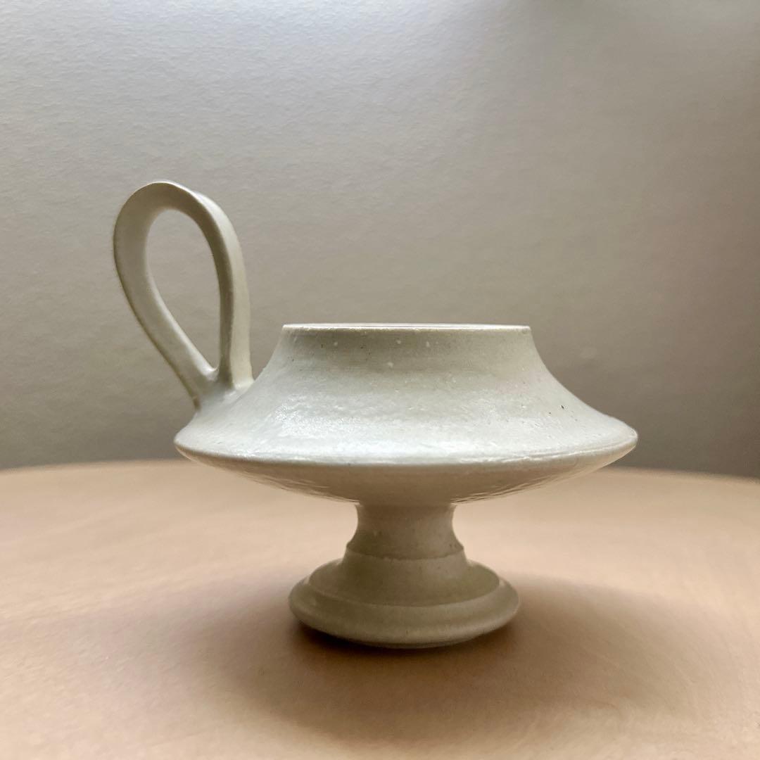 竹口要　カンデレロ 白 キャンドルスタンド