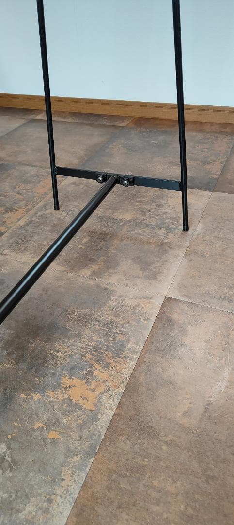 スチール　ハンガーラック　アイアン　幅広　アイアンラック　コート　頑丈