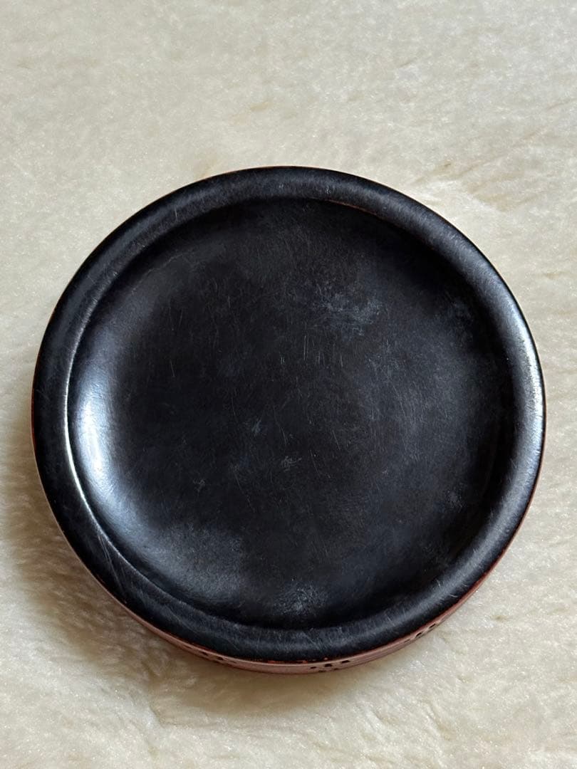 堆朱香合　時代物　江戸中期　初音図　希少　堆朱　香合　木箱入り