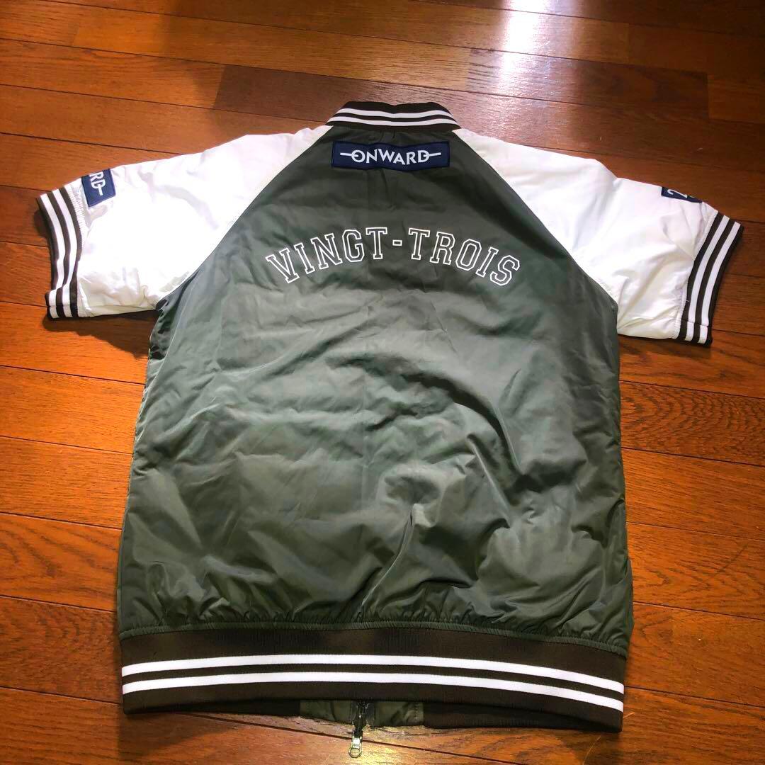 sanasap お洒落 大人気 23区ゴルフ ダウン半袖ブルゾン