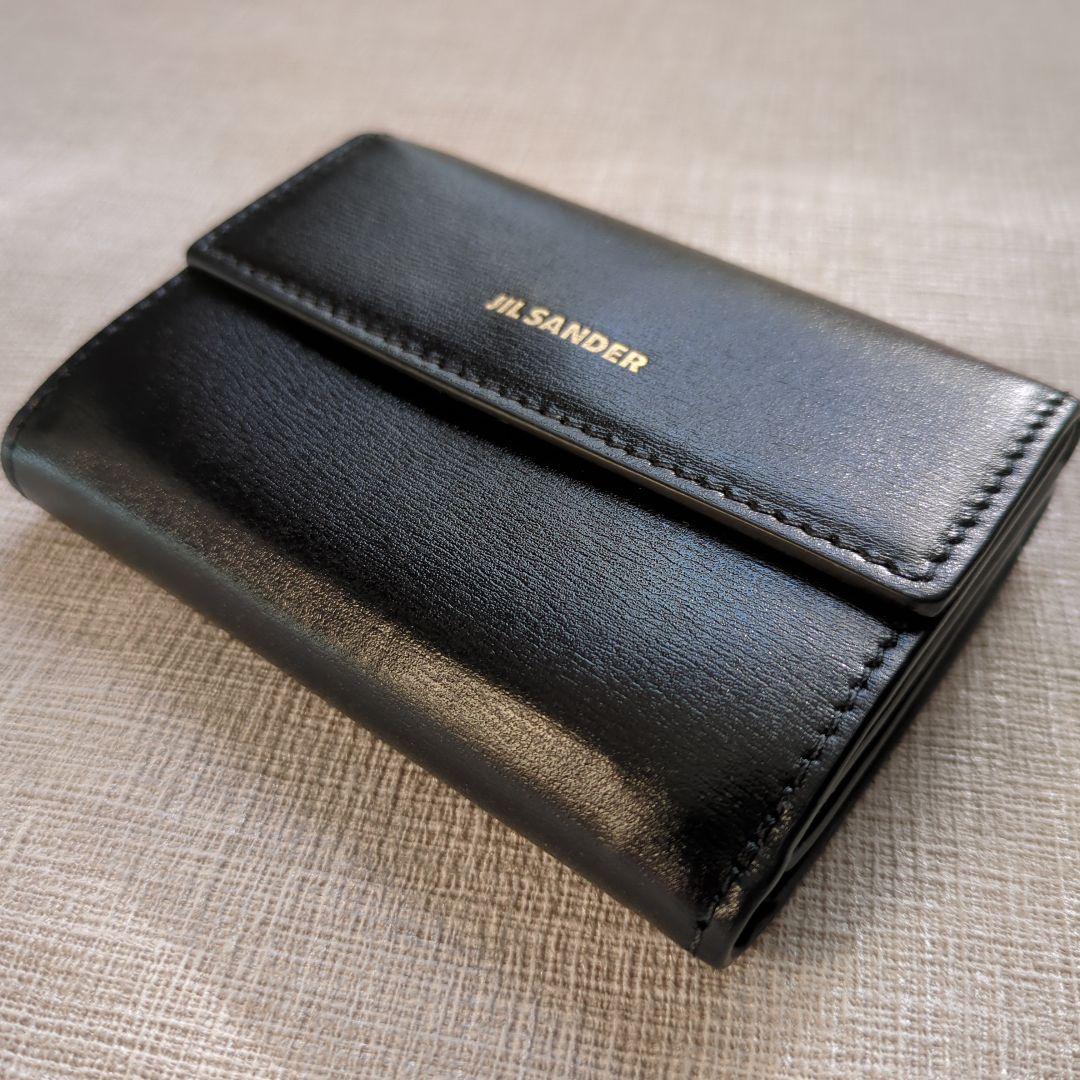 美品　JIL SANDER　ベビーウォレット　三つ折り財布　ミニ財布　レザー