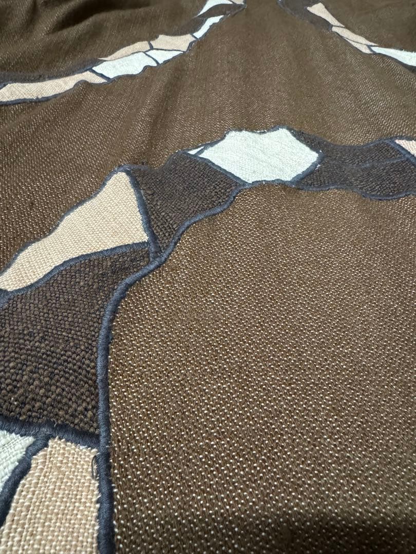 60s 70s アメリカ古着 ガウンコート ロングジャケット 刺繍 トカゲ 蛇