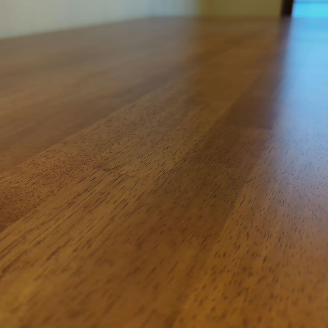 KANADEMONO テーブル ラバーウッド ブラウン160x80