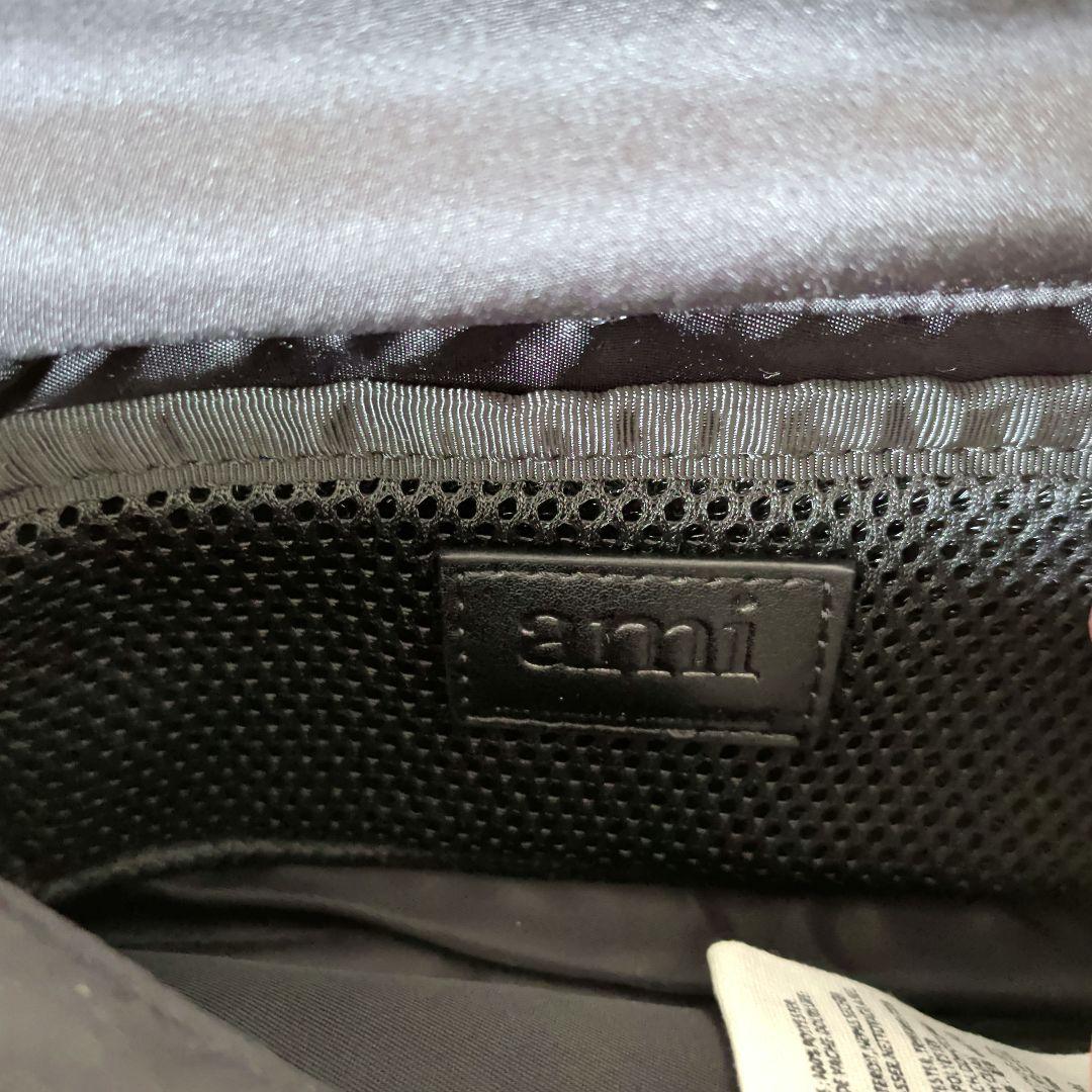 新品 ami paris アミパリス 黒 ショルダーバッグ クロスボディバッグ