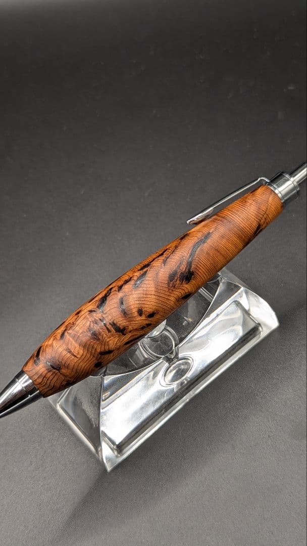 472ペン工房翌檜　特上　屋久杉　泡瘤　木軸シャーペン　ボールペン　極太