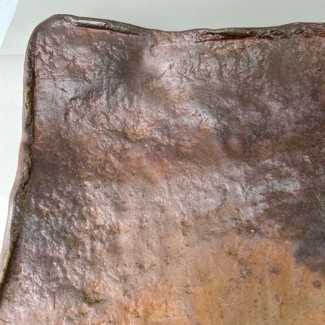 【中村 真】陶器 四角皿 木箱付きB006