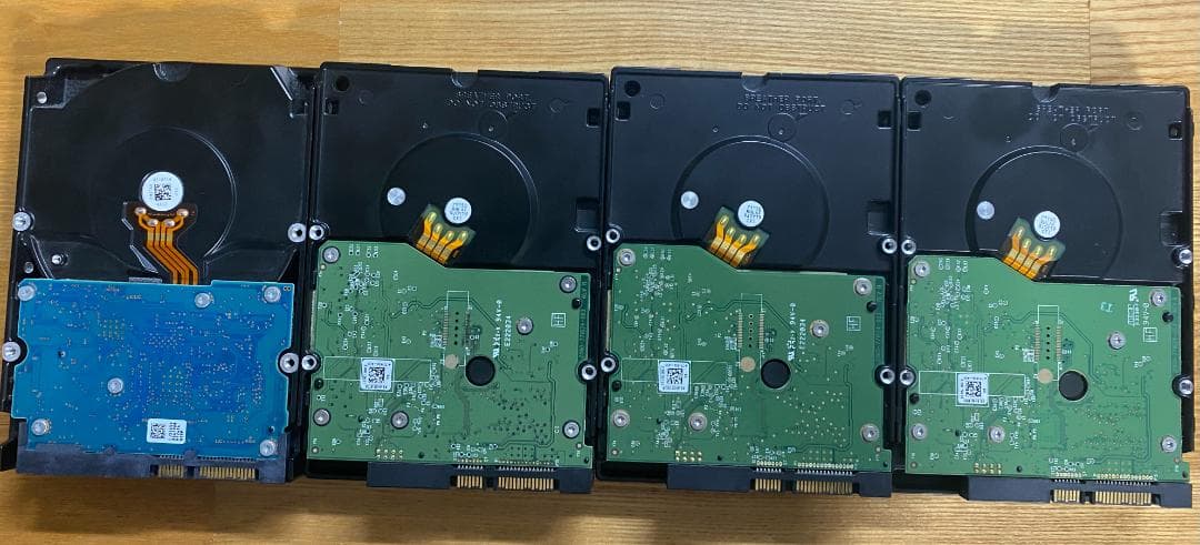 2TB HDD×4台 全台正常 0データ書き込み済み WD RE4 / HGST