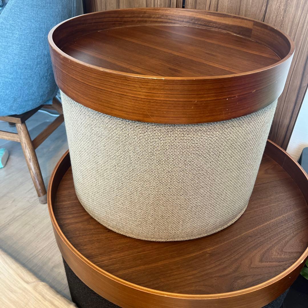 ACTUS アクタス⭐️DRUMS POUFドラム直径45 高さ35cm ベージュ