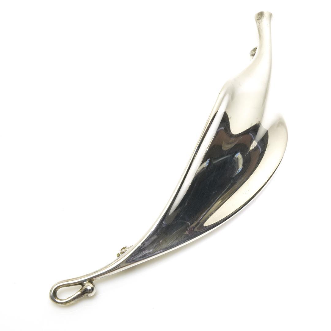 ジョージジェンセン 391 リーフ ブローチ TORUN トールン