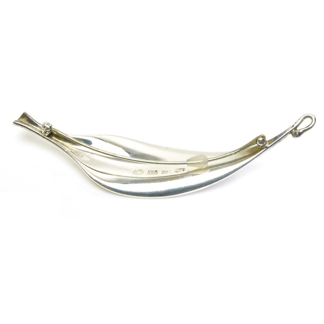 ジョージジェンセン 391 リーフ ブローチ TORUN トールン