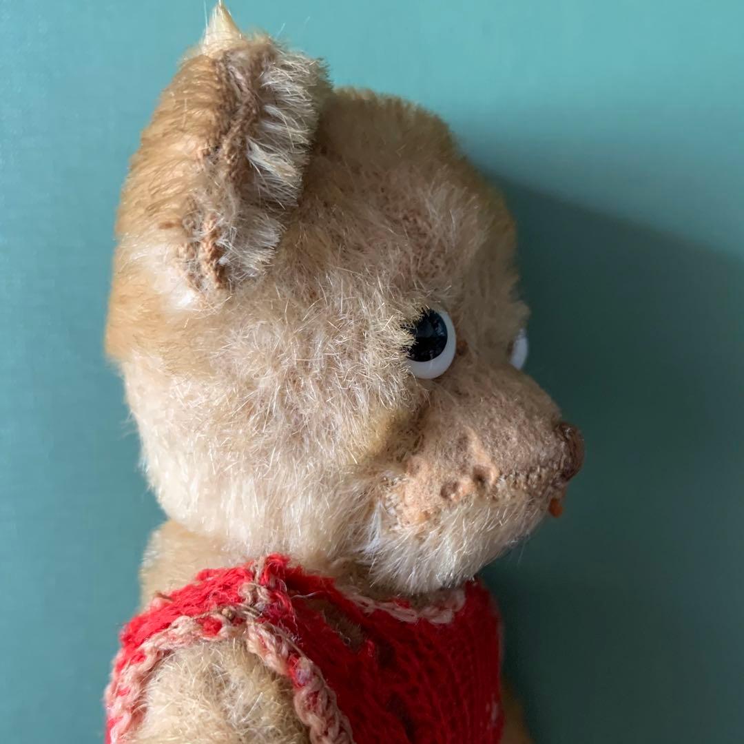 アンティーク　ベア　ビンテージ　レトロ ぬいぐるみ クマ　フランス　ポンチ目