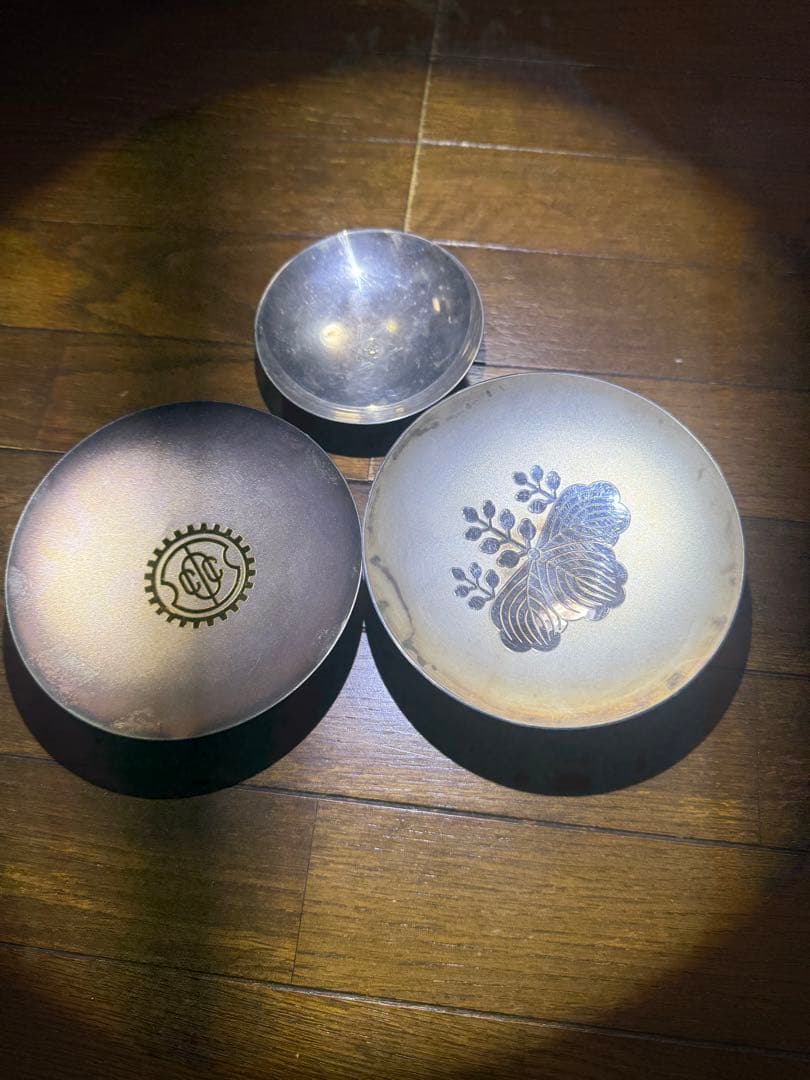 純銀 盃3個 383g 刻印あり