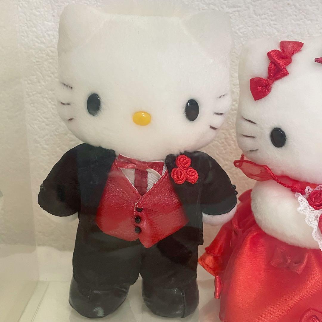 ハローキティ ダニエル リボン ドレス ぬいぐるみ ペア 平成レトロ サンリオ
