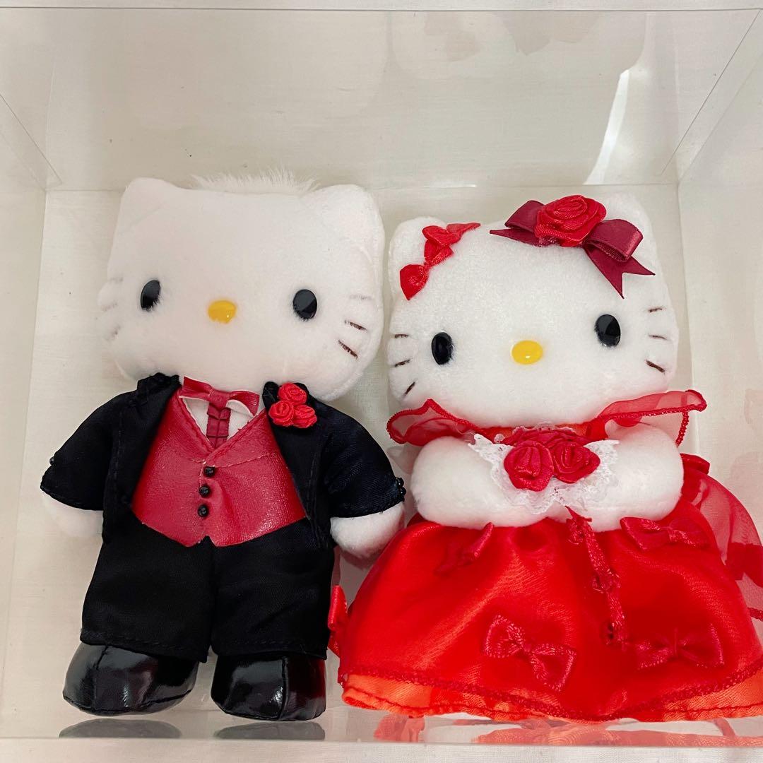 ハローキティ ダニエル リボン ドレス ぬいぐるみ ペア 平成レトロ サンリオ