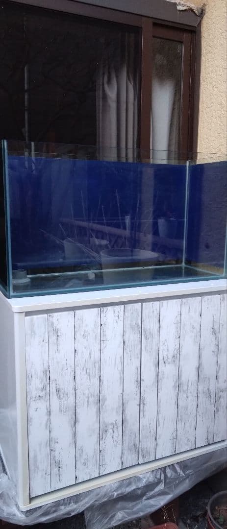 オーバーフロー水槽　90cm ウールBOX 海水魚　熱帯魚　濾過槽　ガラス水槽