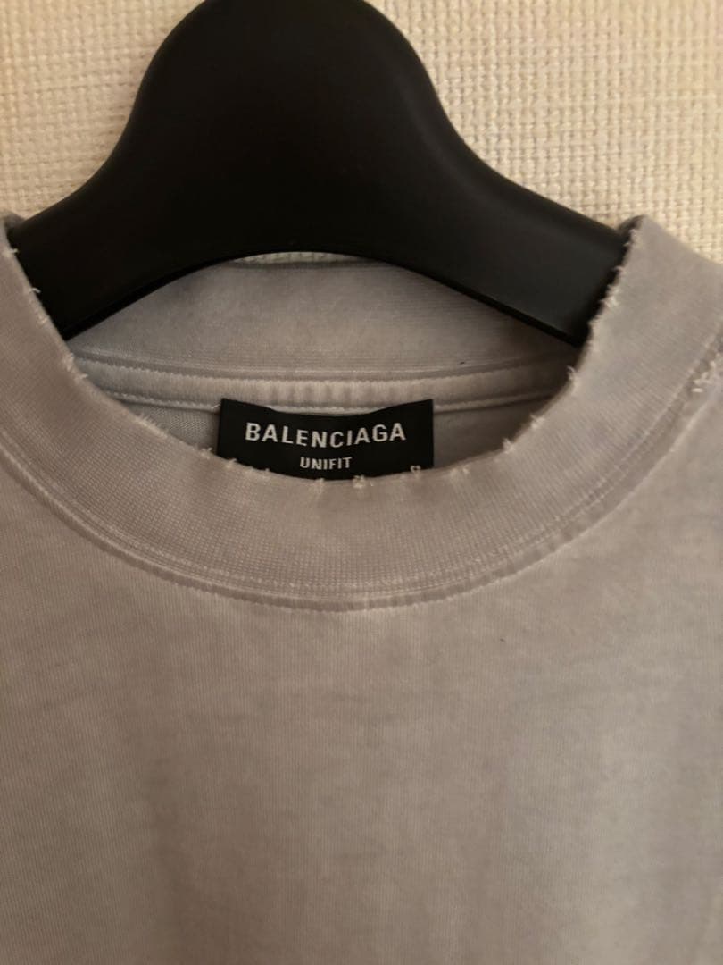 balenciaga バレンシアガ メタルロゴ Tシャツ グレー